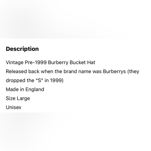 vintage burberry bucket hat - Picture 8 of 8
